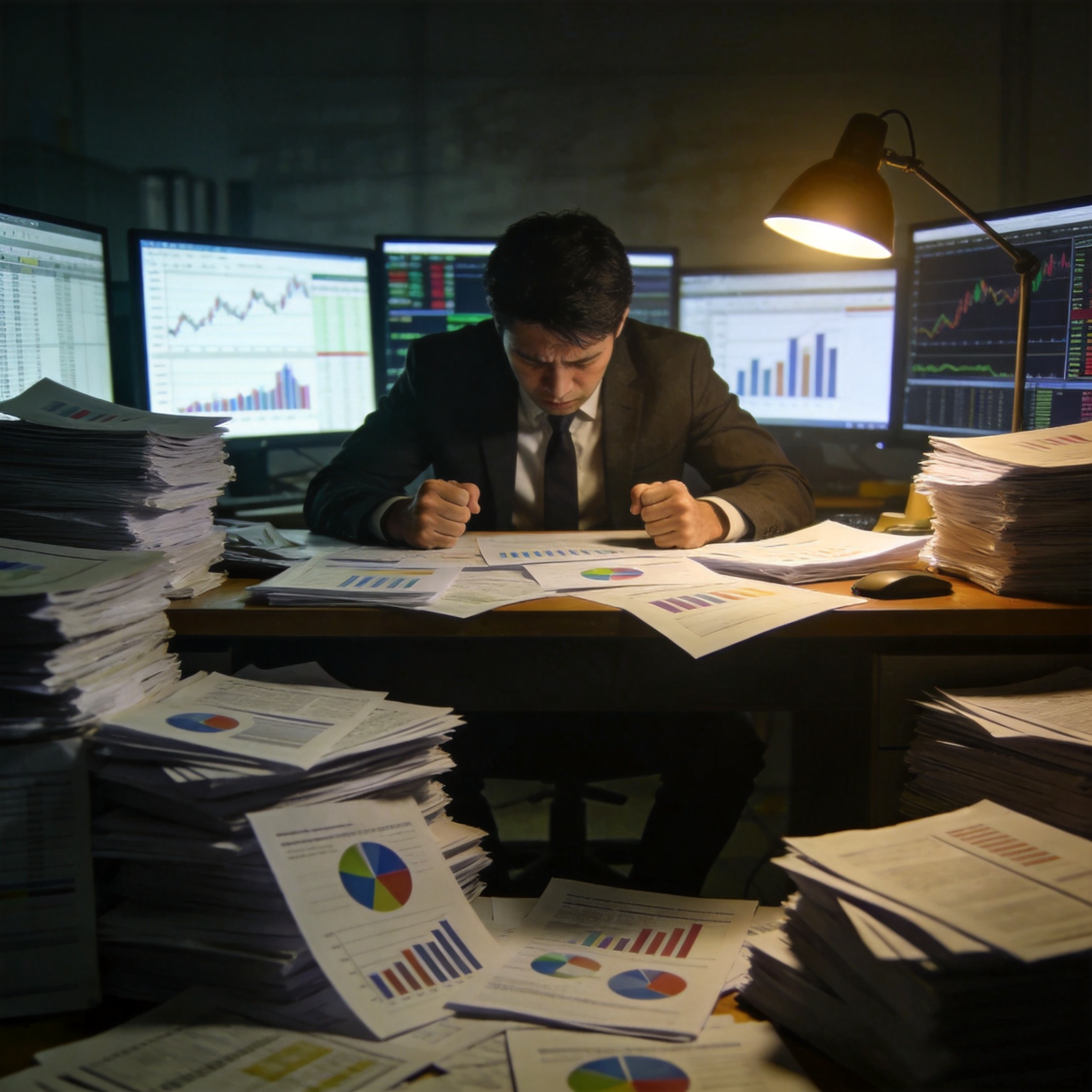 Analyst overwhelmed by financial data