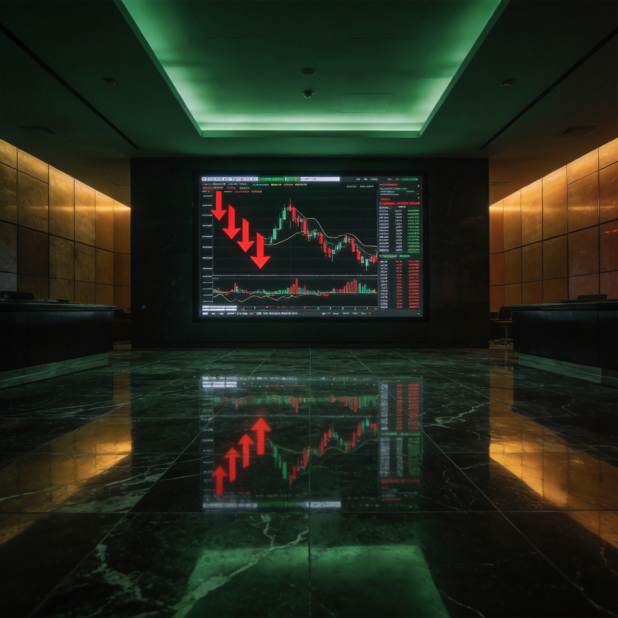 Market volatility and financial charts